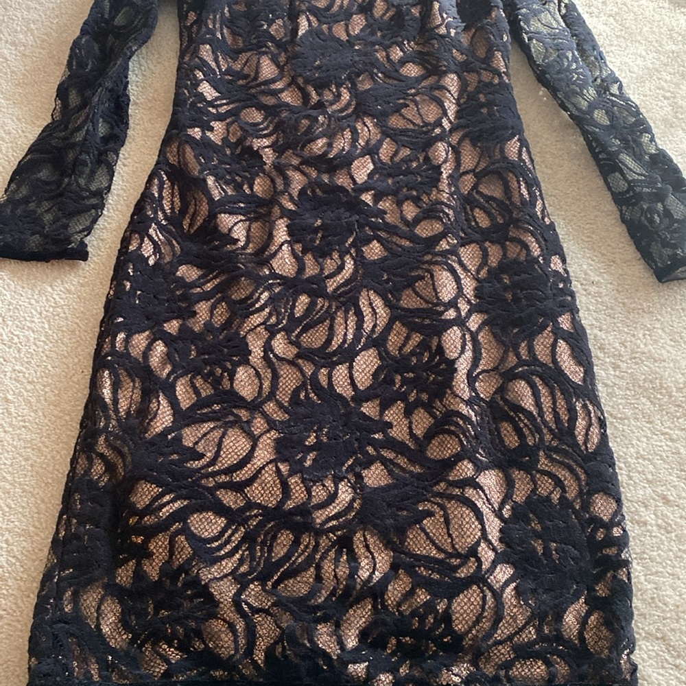 Tadashi Shoji vita sequin lace over dress by  size 4 - Picture 10 of 14